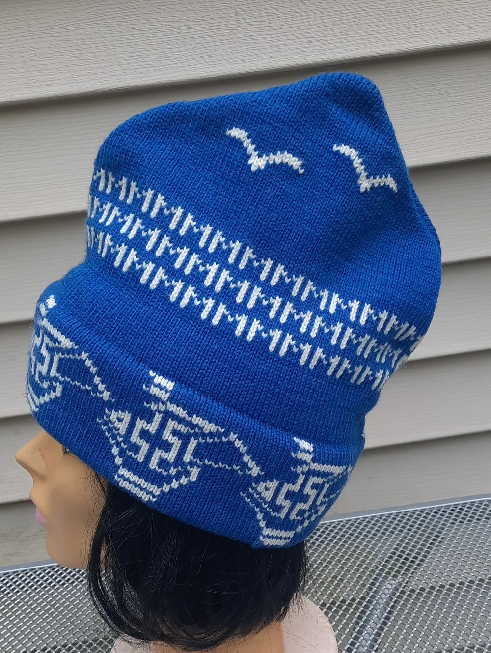 Vintage Moriarty Hat Ski Cap Knit Winter Beanie Hand knit Wool Unisex